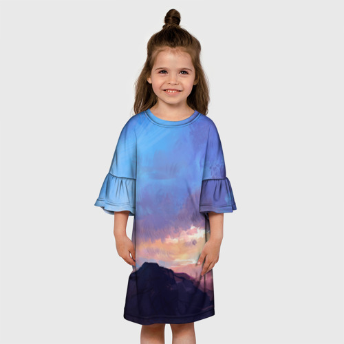 Детское платье 3D Горы - фото 4