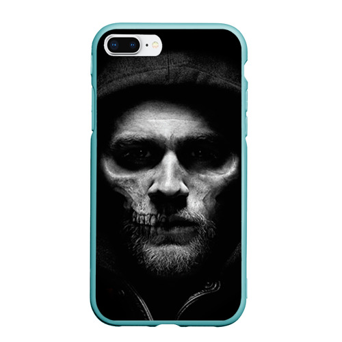 Чехол для iPhone 7Plus/8 Plus матовый Sons Of Anarchy, цвет мятный