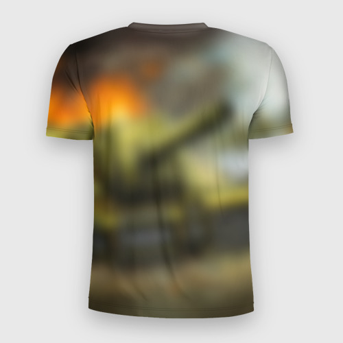 Мужская футболка 3D Slim Военная техника, цвет 3D печать - фото 2