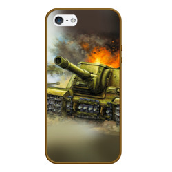 Чехол для iPhone 5/5S матовый Военная техника