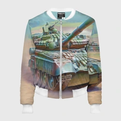 Женский бомбер 3D Военная техника