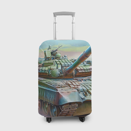 Чехол для чемодана с принтом Военная техника, вид спереди №1