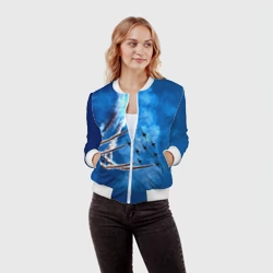 Женский бомбер 3D Военная техника - фото 2