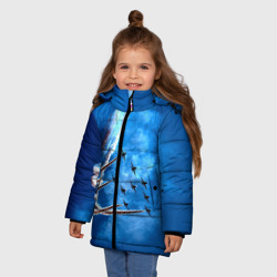 Зимняя куртка для девочек 3D Военная техника - фото 2