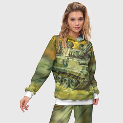 Женский костюм с толстовкой 3D Военная техника - фото 2
