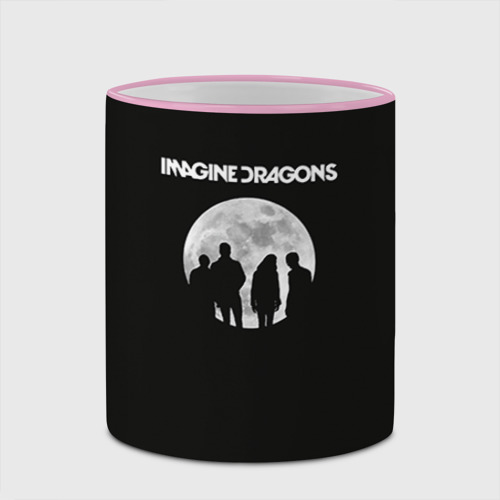 Кружка с полной запечаткой Imagine dragons, цвет Кант розовый - фото 4