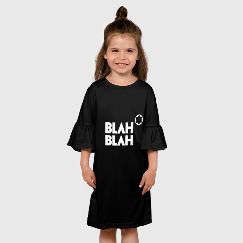 Детское платье 3D Blah-blah, цвет 3D печать - фото 4