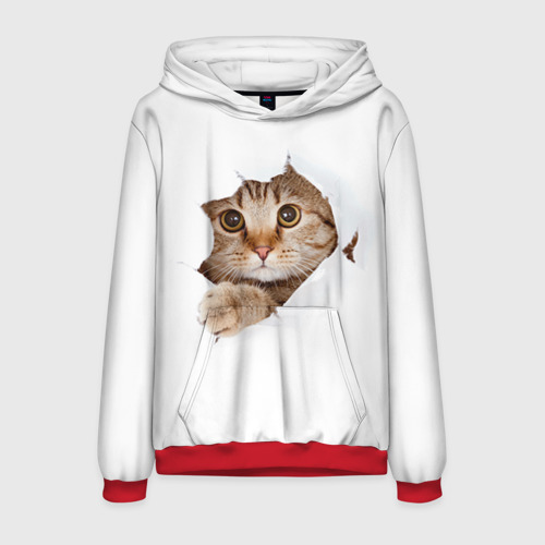 Мужская толстовка 3D Котик Фото 01 Мужская толстовка 3D Котик Фото 01