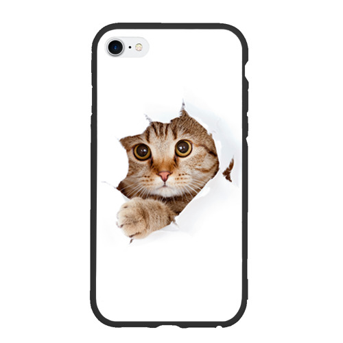 Чехол для iPhone 6/6S Plus матовый Котик Фото 01 Чехол для iPhone 6/6S Plus матовый Котик Фото 01