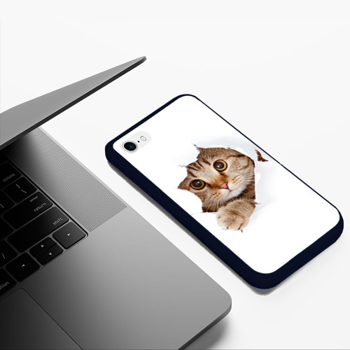 Чехол для iPhone 6/6S Plus матовый Котик Фото 01 Чехол для iPhone 6/6S Plus матовый Котик Фото 01