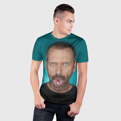 Мужская футболка 3D Slim Доктор Хаус, цвет 3D печать - фото 3
