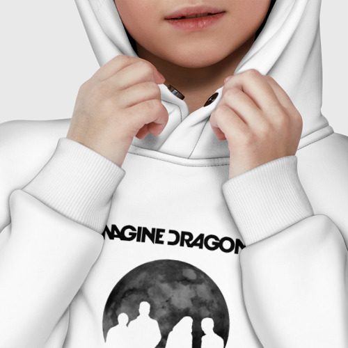 Детское худи Oversize хлопок Imagine dragons, цвет белый - фото 7