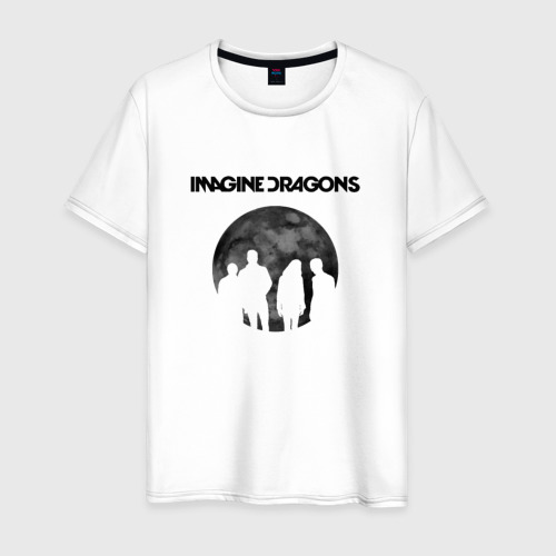 Мужская футболка хлопок Imagine dragons, цвет белый