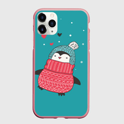 Чехол для iPhone 11 Pro Max матовый Пингвинчик