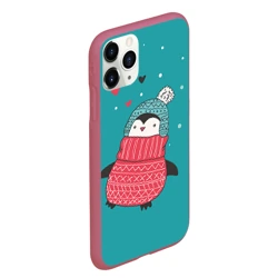 Чехол для iPhone 11 Pro Max матовый Пингвинчик - фото 2