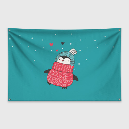 Флаг-баннер Пингвинчик