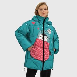 Женская зимняя куртка Oversize Пингвинчик - фото 2