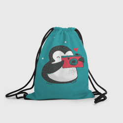 Рюкзак-мешок 3D Пингвин с фотоаппаратом