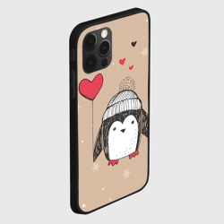 Чехол для iPhone 12 Pro Пингвин с шариком для пары - фото 2