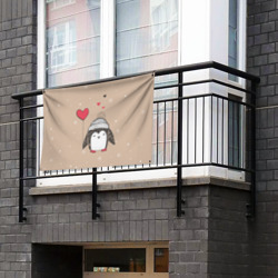 Флаг-баннер Пингвин с шариком - фото 2