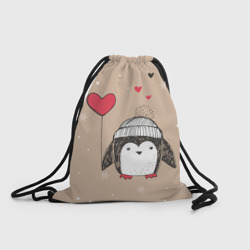 Рюкзак-мешок 3D Пингвин с шариком