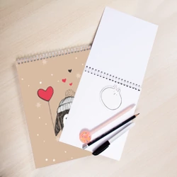 Скетчбук Пингвин с шариком для пары - фото 2