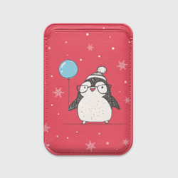 Картхолдер Magsafe магнитный Пингвин с шариком