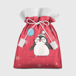Подарочный 3D мешок Пингвин с шариком