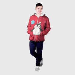 Мужская куртка 3D Пингвин с шариком - фото 2