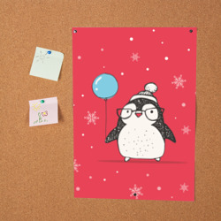 Постер Пингвин с шариком - фото 2