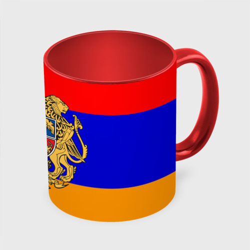 Кружка с полной запечаткой Герб и флаг Армении - фото 3