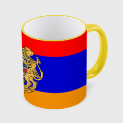 Кружка с полной запечаткой Герб и флаг Армении