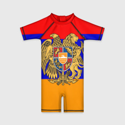 Детский купальный костюм 3D Герб и флаг Армении