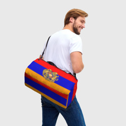 Сумка спортивная 3D Герб и флаг Армении - фото 2