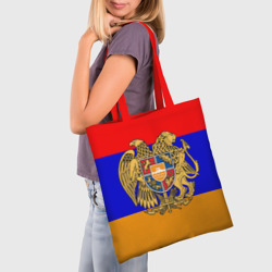 Шоппер 3D Герб и флаг Армении - фото 2