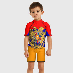 Детский купальный костюм 3D Герб и флаг Армении - фото 2