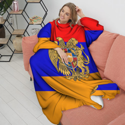 Плед с рукавами Герб и флаг Армении - фото 2