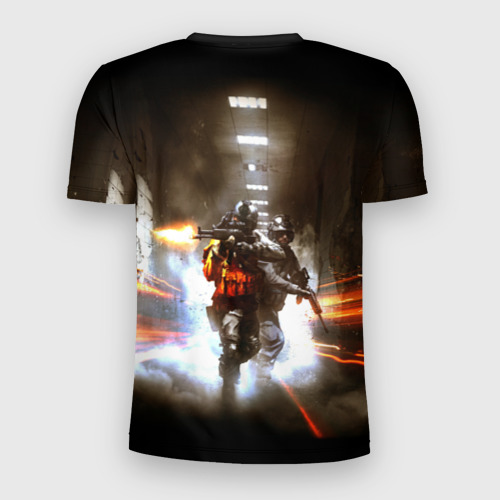 Мужская футболка 3D Slim Battlefield, цвет 3D печать - фото 2