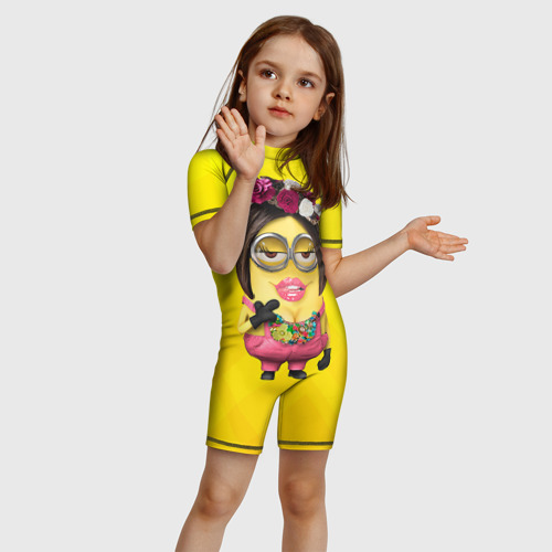 Детский купальный костюм 3D Дамочка, цвет 3D печать - фото 3