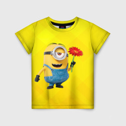 Цветочек – Детская футболка 3D с принтом купить со скидкой в -44%