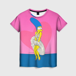 Женская футболка 3D Мардж