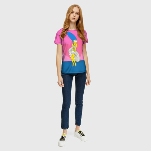 Женская футболка 3D Мардж, цвет 3D печать - фото 5