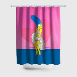 Штора 3D для ванной Мардж
