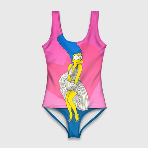 Женский купальник 3D Мардж, цвет 3D печать