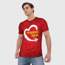 Мужская футболка 3D Любимая жена - фото 2