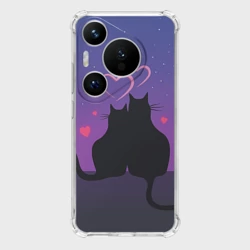 Чехол для Huawei Pura 70 Pro Котик и киска