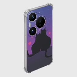 Чехол для Huawei Pura 70 Pro Котик и киска - фото 2