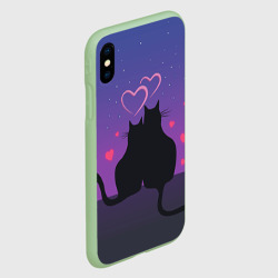 Чехол для iPhone XS Max матовый Котик и киска - фото 2