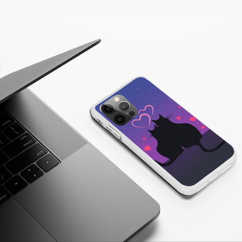 Чехол для iPhone 12 Pro Котик и киска - фото 4