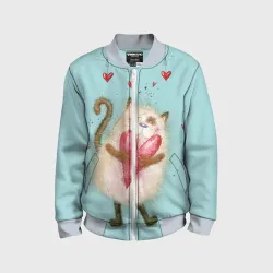 Детский бомбер 3D Котик